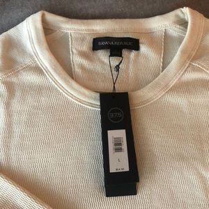 Banana Republic Long Sleeve Waffle Shirt - L